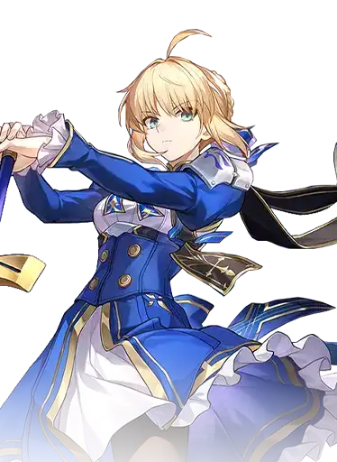 Saber character card art